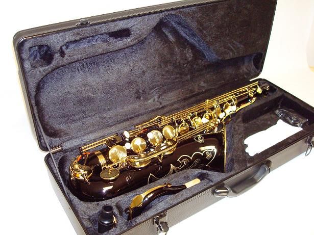 Professional Black Gold Tenor Saxophone Sax Brand New  