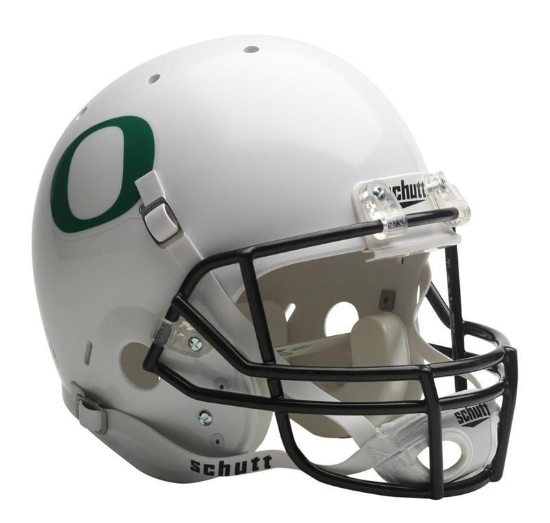 NEW OREGON DUCKS WHITE SCHUTT FULL SIZE FOOTBALL HELMET  