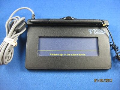   HSB SigLite 1x5 USB Electronic Signature Capture Pad Used Works  