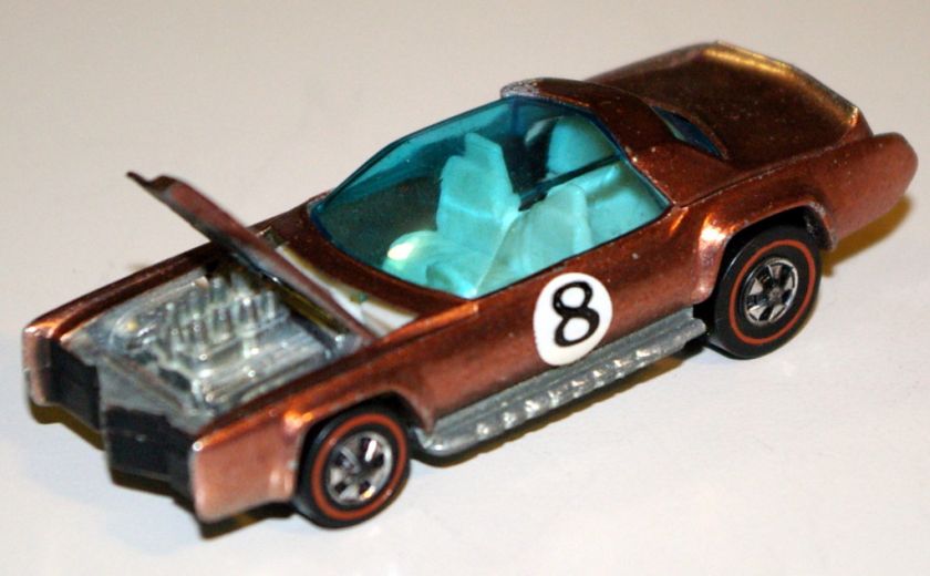 Redline Hot Wheels Spoilers COPPER Sugar Caddy WHITE INTERIOR Clean 