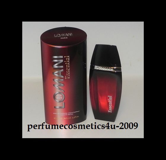 LOMANI ESSENTIAL COLOGNE 3.3 OZ 100 ML EDT SPRAY NIB  