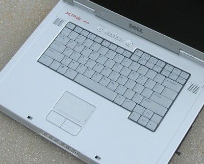 XPS 1710 keyboard and touchpad view ( view large image )