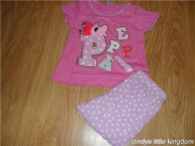 BNWT LOVELY PEPPA PIG NIGHTIE / NIGHTDRESS & SHORT PYJAMAS SET  