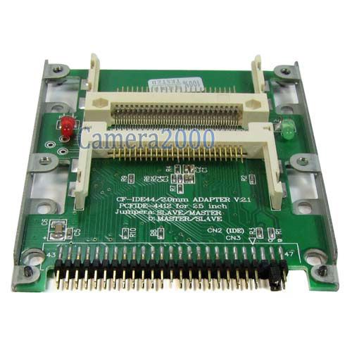 UDMA DMA Dual CF to 44pin 2.5 IDE Adapter For Laptop  